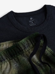 Black/Green Check Cosy Brushed Pyjamas Set - Image 13 of 13