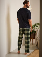 Black/Green Check Cosy Brushed Pyjamas Set - Image 2 of 13