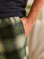 Black/Green Check Cosy Brushed Pyjamas Set - Image 6 of 13
