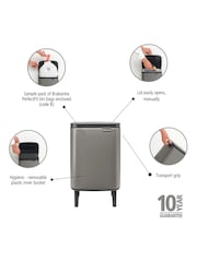Brabantia Grey Bo  Hi 7L Waste Bin - Image 6 of 6