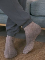 Slate Grey Soft Waffle Long Sleeve Pyjamas Set - Image 6 of 11