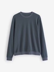 Slate Grey Soft Waffle Long Sleeve Pyjamas Set - Image 8 of 11