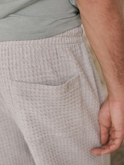 Sage Green/Grey EDIT Textured Modal Blend Pyjama Set - Image 5 of 11