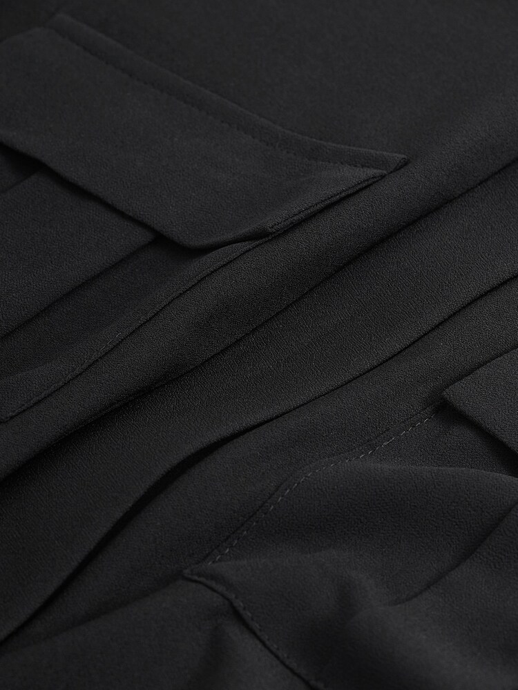 Black Utility Pocket Mini Dress - Image 6 of 6