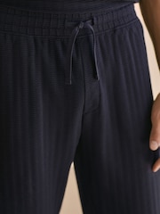 Navy Blue EDIT Textured Pyjamas Set - Image 7 of 11
