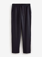Navy Blue EDIT Textured Pyjamas Set - Image 9 of 11
