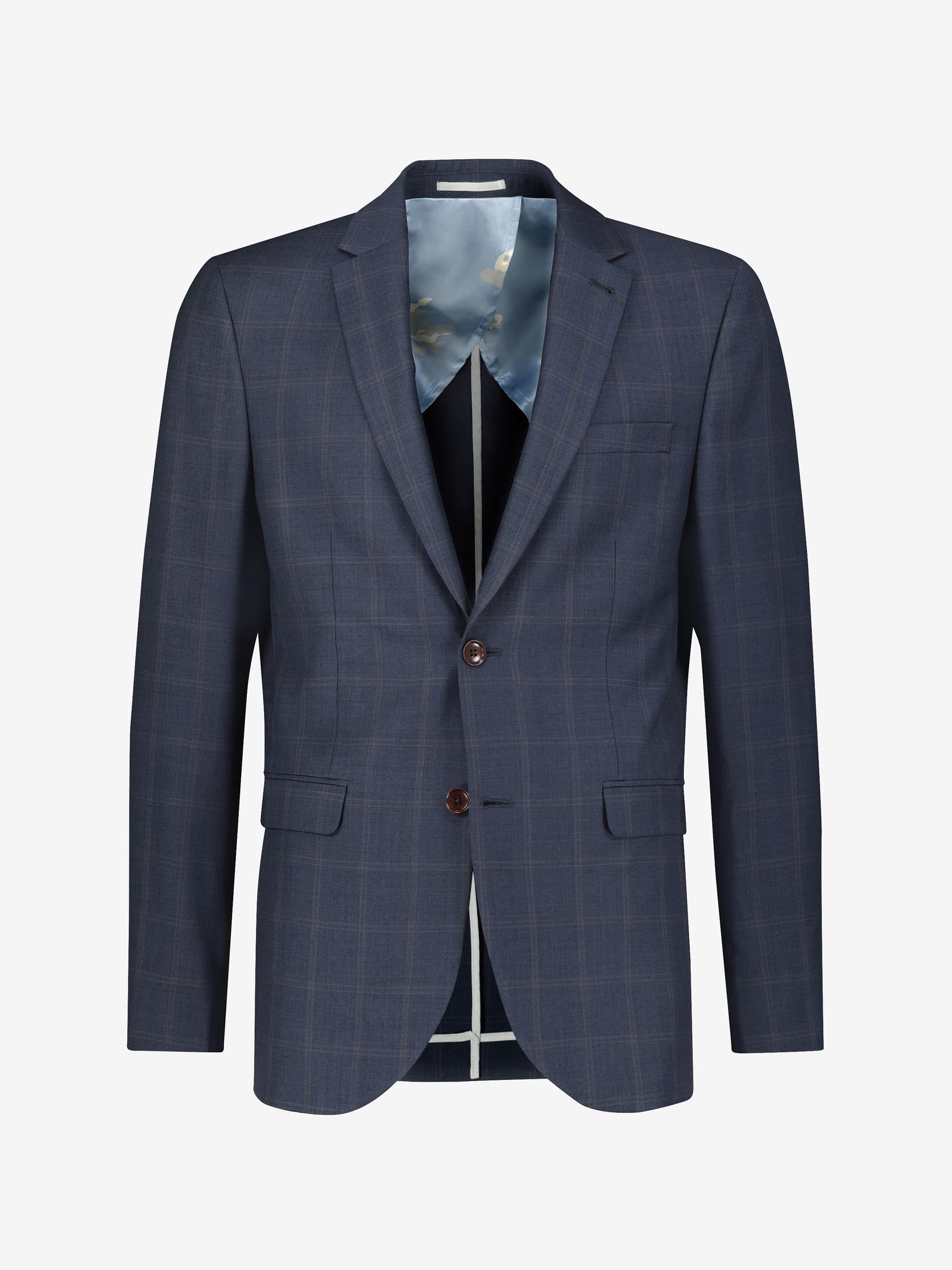 Buy Joules Navy Rust Wool Slim Fit Suit Jacket from Next Luxembourg