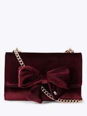 Miss KG Red Aura Bow Clutch Bag - Image 1 of 4