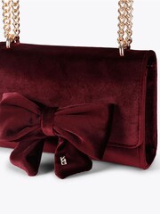 Miss KG Red Aura Bow Clutch Bag - Image 4 of 4