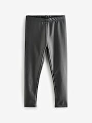 Black Coated Leggings (3-16yrs) - Image 1 of 4