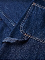 Superdry Blue Mid Rise Denim Carpenter Trousers - Image 6 of 7