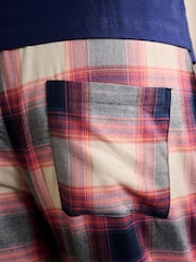 Blue/Stone Check Lightweight Pyjamas Set - Image 6 of 9