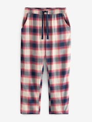 Blue/Stone Check Lightweight Pyjamas Set - Image 8 of 9