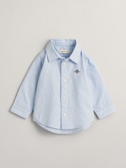 GANT Blue Baby Shield Logo Oxford 100% Cotton Shirt - Image 1 of 3