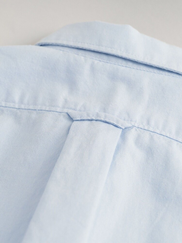 GANT Blue Baby Shield Logo Oxford 100% Cotton Shirt - Image 3 of 3