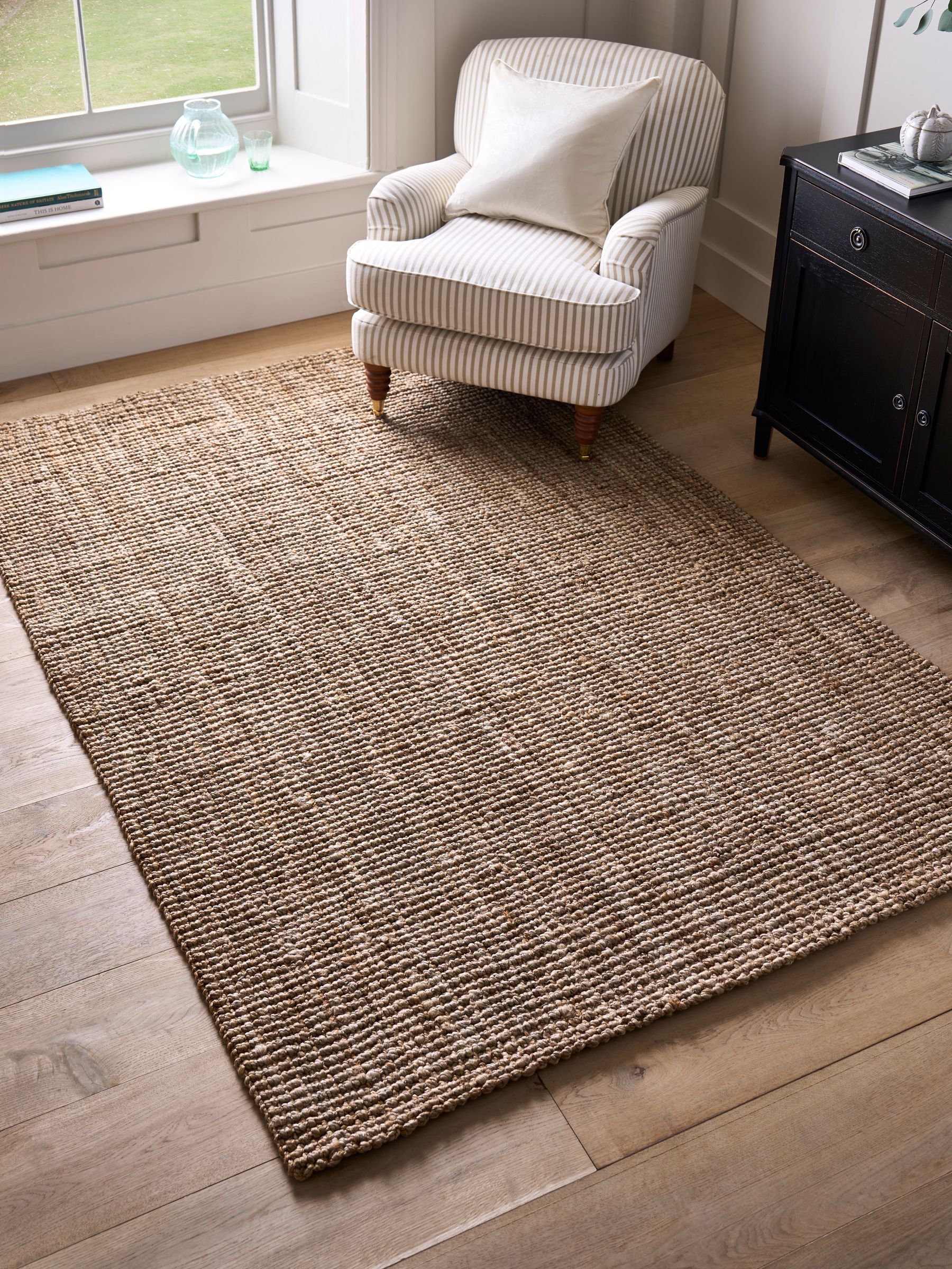 Buy Laura Ashley Natural Gold Natural Hand Woven Jute Rug from the Next ...