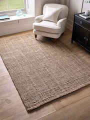 Laura Ashley Natural Gold Natural Hand Woven Jute Rug - Image 1 of 4
