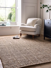 Laura Ashley Natural Gold Natural Hand Woven Jute Rug - Image 2 of 4