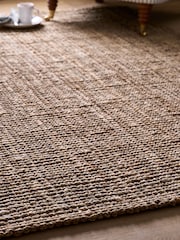 Laura Ashley Natural Gold Natural Hand Woven Jute Rug - Image 3 of 4
