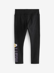 Dark Black NBA Los Angeles Lakers Printed Leggings (3-16yrs) - Image 6 of 7