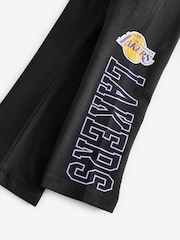 Dark Black NBA Los Angeles Lakers Printed Leggings (3-16yrs) - Image 7 of 7