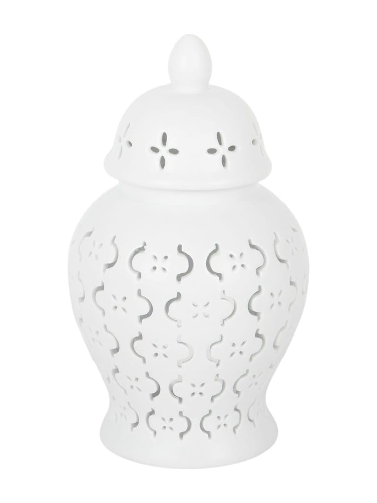 Something Different White Moroccan Lantern Cut Out Oil Burner and Wax Warmer - Image 2 of 6 Something Different White Moroccan Lantern Cut Out Oil Burner and Wax Warmer - Image 2 of 6