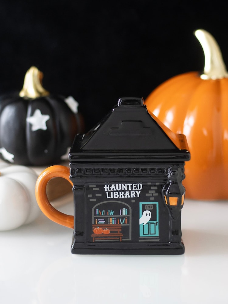 Something Different Haunted Library Lidded Mug - صورة 1 من 5