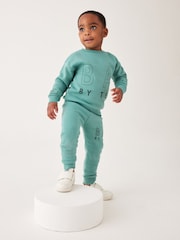 Baker by Ted Baker Letter Sweatshirt and Joggers Set - Image 2 of 12