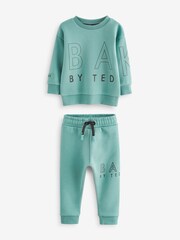 Baker by Ted Baker Letter Sweatshirt and Joggers Set - Image 9 of 12