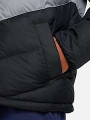 Nike Black/Grey Synthetic Fill Hooded Jacket - Image 5 of 6