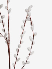 Set of 2 White Artificial Pussywillow Stems - Image 4 of 4