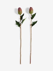 Purple Artichoke Stems Set of 2 - Image 2 of 3