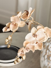 Set of 2 Gold Metallic Orchid Stems - Image 2 of 4