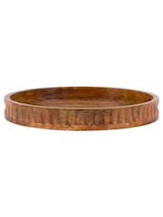 Gallery Home Brown Roan Mango Wood Tray With Handles - Image 4 of 4