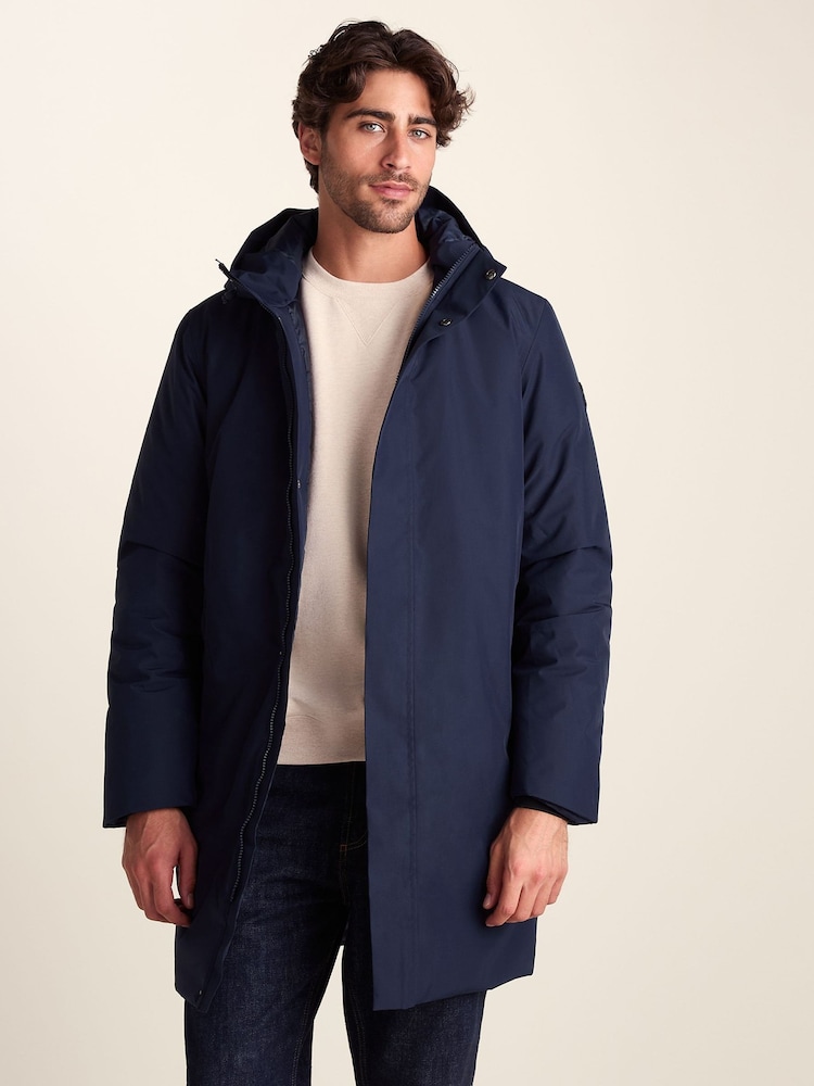 Tog 24 Blue Harris Waterproof Insulated Parka Jacket - Image 2 of 7 Tog 24 Blue Harris Waterproof Insulated Parka Jacket - Image 2 of 7