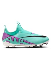 Nike Green Kids Zoom Mercurial Vapor 15 Academy Firm Ground Football Boots - Image 1 of 11