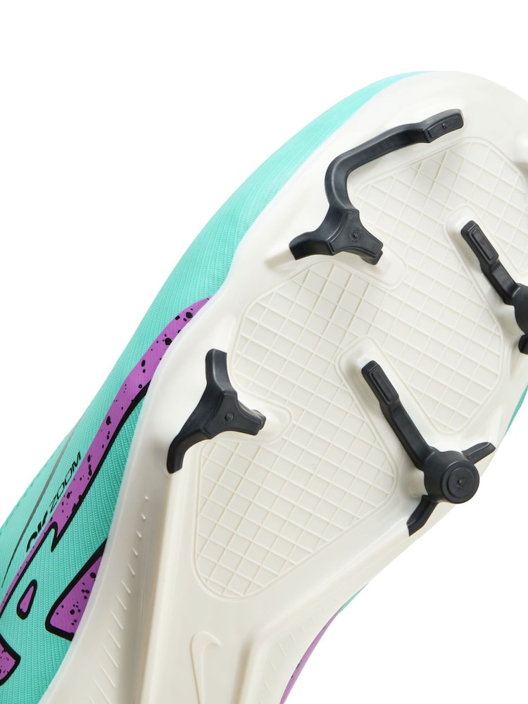 Nike Green Kids Zoom Mercurial Vapor 15 Academy Firm Ground Football Boots - Image 11 of 11