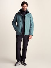 Verde - Chaqueta impermeable con capucha y diseño 3 en 1 Denton de Tog 24 - Imagen 2 de 7