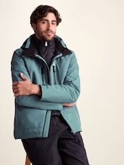 Verde - Chaqueta impermeable con capucha y diseño 3 en 1 Denton de Tog 24 - Imagen 4 de 7