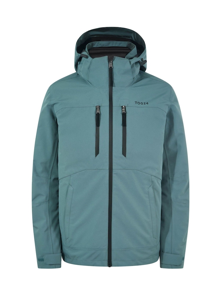 Verde - Chaqueta impermeable con capucha y diseño 3 en 1 Denton de Tog 24 - Imagen 7 de 7