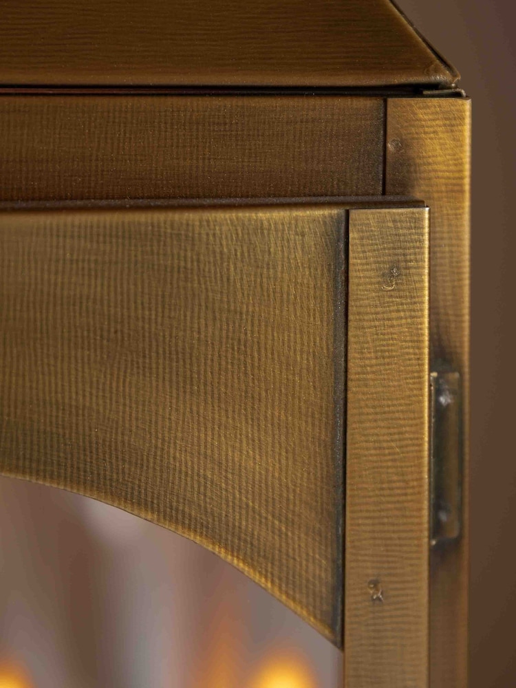 Gallery Home Gold Remi Metal Lantern Large - Image 2 of 4 Gallery Home Gold Remi Metal Lantern Large - Image 2 of 4