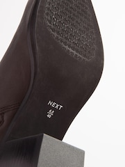 Brown Forever Comfort® Leather Western Ankle Boots - Image 10 of 10