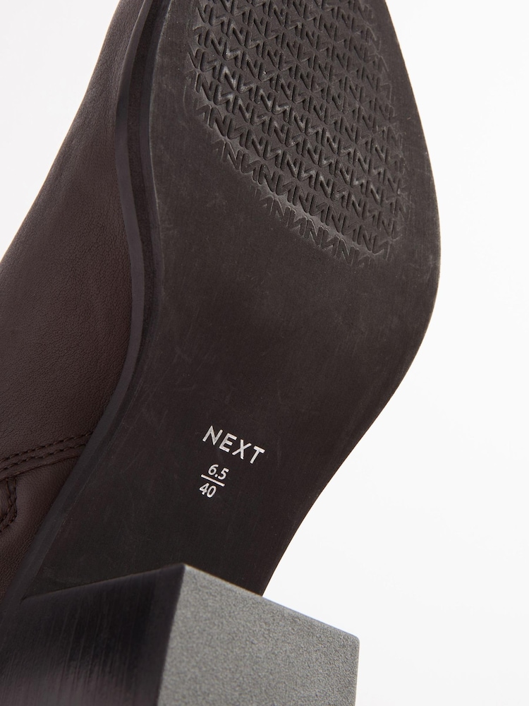 Brown Forever Comfort® Leather Western Ankle Boots - Image 10 of 10