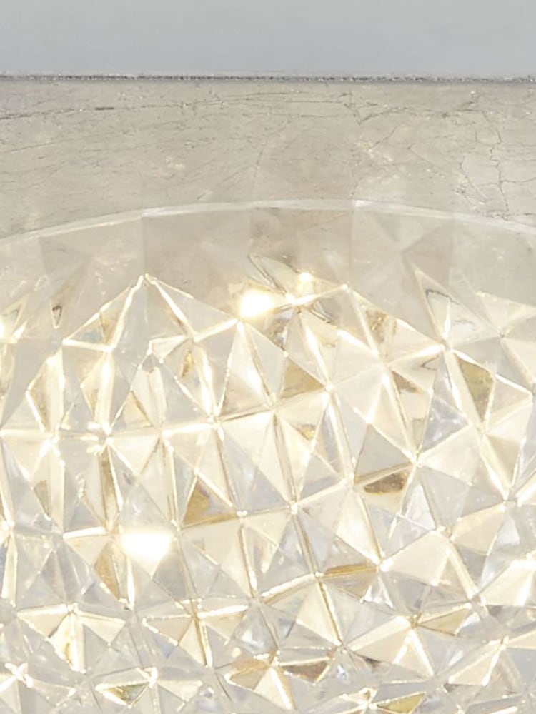 Searchlight Silver Lilac Silver LED Flush Ceiling Light - Image 3 of 3
