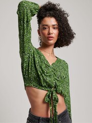 Superdry Vintage Top mit Bindeband vorne - Bild 1 von 5
