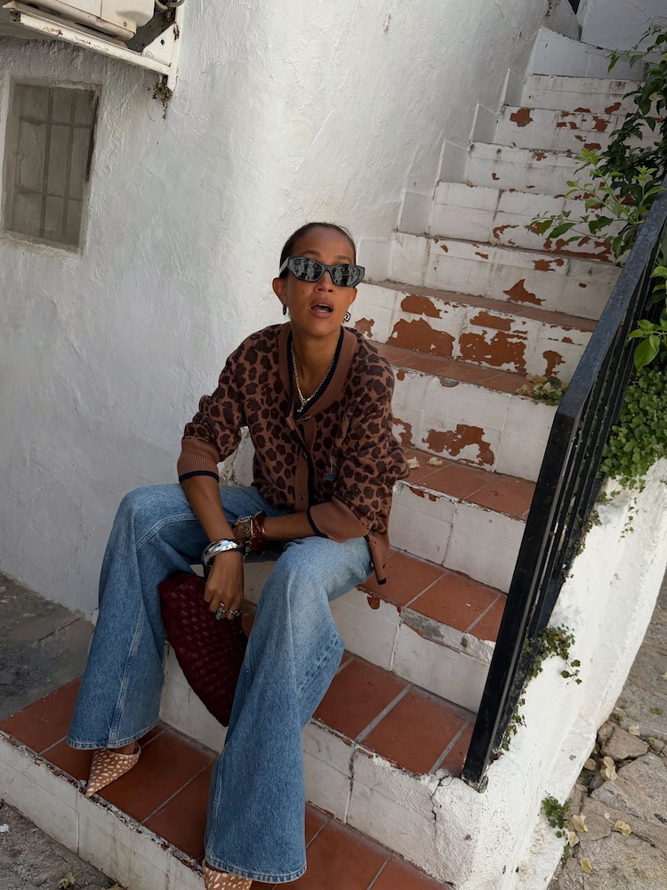 Never Fully Dressed Brown Animal Print Leopard Cheryl Cardigan - Image 2 of 4