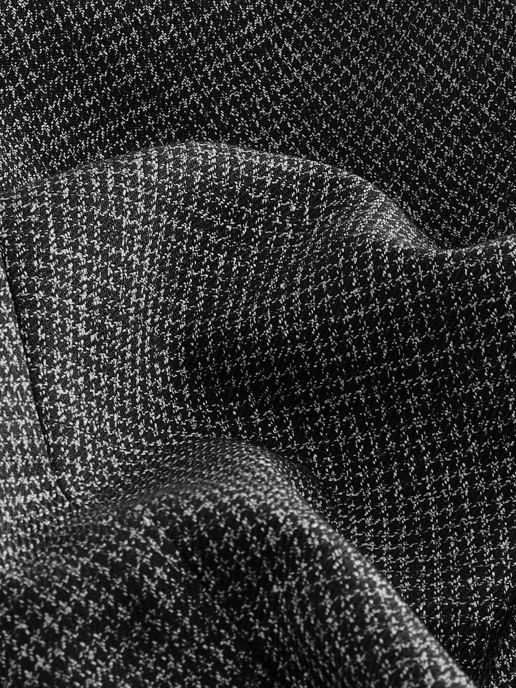 Charcoal Grey Puppytooth Texture Formal Joggers - Image 4 of 4