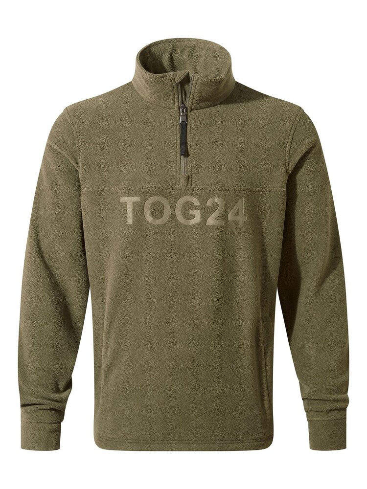 Tog 24 Green Drewery Zip Neck Fleece - Image 8 of 8