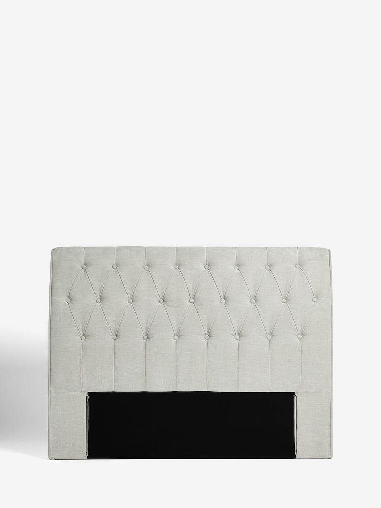 Soft Texture Light Grey Ellington Upholstered Headboard - Image 2 of 5