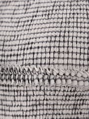 Amy Lynn White Posey Mono Gingham Smocked Midi Dress - Image 7 of 7